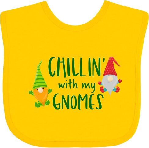 inktastic Chillin' with My Gnomes Baby Bib in Saudi Arabia