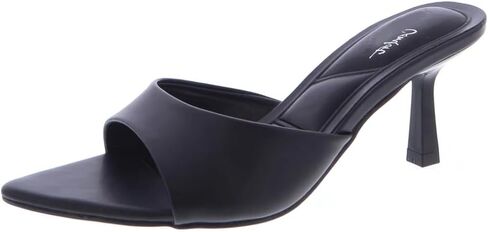 Trufox Women's Women Open Open Tee Cheels Mules Slip-On عاريات مضخات مدببة in Saudi Arabia