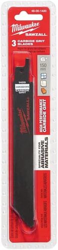 Milwaukee Tungsten Carbide Grit Sawzall Blade 6 In. ، 3 لكل عبوة in Kuwait