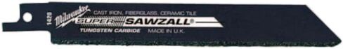 Milwaukee Tungsten Carbide Grit Sawzall Blade 6 In. ، 3 لكل عبوة in Kuwait