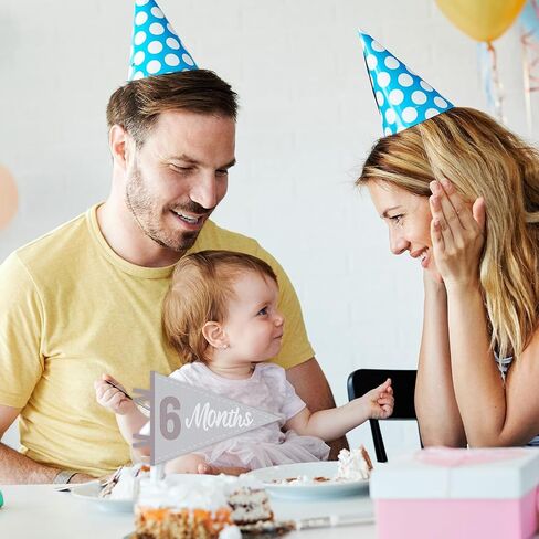14pcs علامات رعاة معلمة الطفل شعرت بالرضيع الشهري لافتات المعلم الشهري المثلثات المثلثات المثلث علامات العلم علامات التصوير المولود الجديد لصالح طفل طفل طفل عيد ميلاد حديث الولادة. in Saudi Arabia