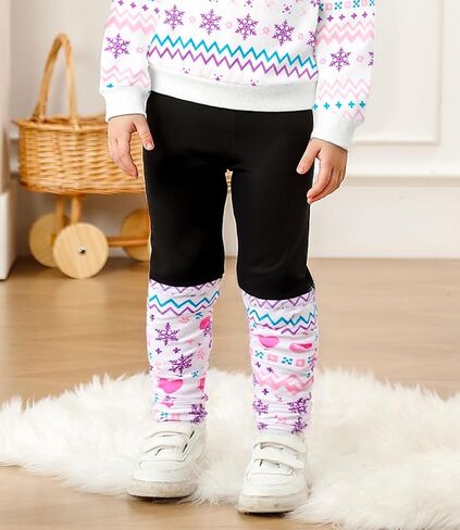Toddler Baby Girl Clothes Outfits 2 Piece Fall Clothing SetPattern Printed Sweatshirt and Sweatpants 12M-3Y in Kuwait