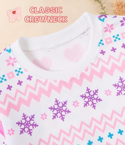 Toddler Baby Girl Clothes Outfits 2 Piece Fall Clothing SetPattern Printed Sweatshirt and Sweatpants 12M-3Y in Kuwait