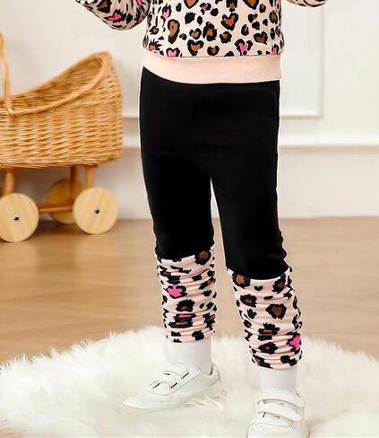Toddler Baby Girl Clothes Outfits 2 Piece Fall Clothing SetPattern Printed Sweatshirt and Sweatpants 12M-3Y in Kuwait