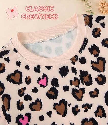 Toddler Baby Girl Clothes Outfits 2 Piece Fall Clothing SetPattern Printed Sweatshirt and Sweatpants 12M-3Y in Kuwait