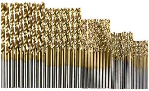 عام 3x 100x Titanium Twist Twist مجموعة عالية السرعة من الصلب ، تغيير سريع لمشروع DIY in Kuwait