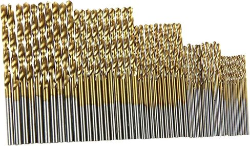 عام 3x 100x Titanium Twist Twist مجموعة عالية السرعة من الصلب ، تغيير سريع لمشروع DIY in Kuwait