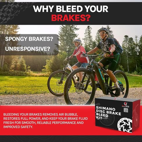 مجموعة التسييل لفرامل Shimano MTB الهيدروليكية مع زيت معدني 60 مل in Kuwait
