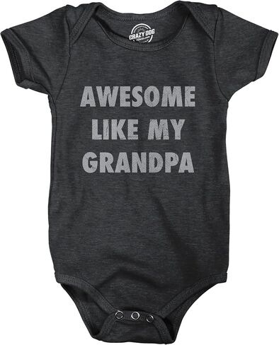 Awesome Like My Grandpa Baby Bodysuit Funny Sarcastic Grandfather Lovers Graphic Novelty Tee for Infants in Saudi Arabia