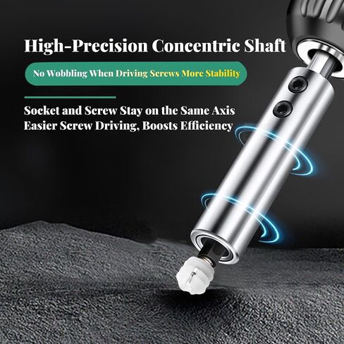 3-in-1 Magnetic Screw Guide for Woodworking – Extension Sleeve for Long Wood Screws – Compatible with All Bits – Ideal for DIY Furniture Assembly & Carpentry in Saudi Arabia