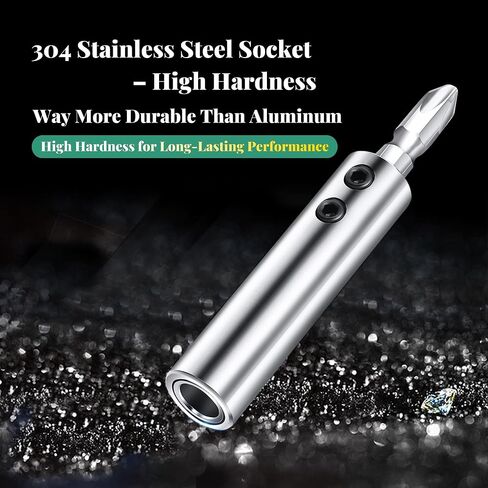 3-in-1 Magnetic Screw Guide for Woodworking – Extension Sleeve for Long Wood Screws – Compatible with All Bits – Ideal for DIY Furniture Assembly & Carpentry in Saudi Arabia