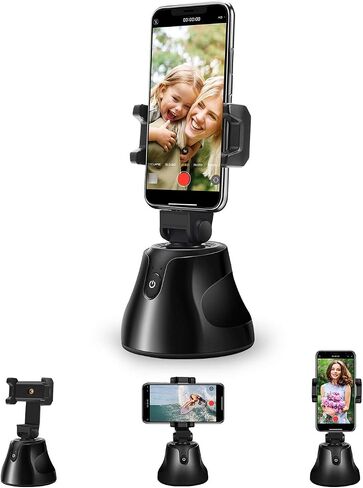 مثبت Gimbal لترايش تتبع الهواتف الذكية مع تتبع AI Tracking 360 التناوب التلقائي التلقائي على Vlog و YouTube و Tiktok وتسجيل الفيديو in Saudi Arabia