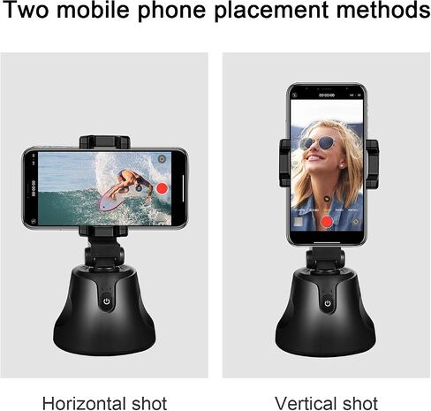 مثبت Gimbal لترايش تتبع الهواتف الذكية مع تتبع AI Tracking 360 التناوب التلقائي التلقائي على Vlog و YouTube و Tiktok وتسجيل الفيديو in Saudi Arabia