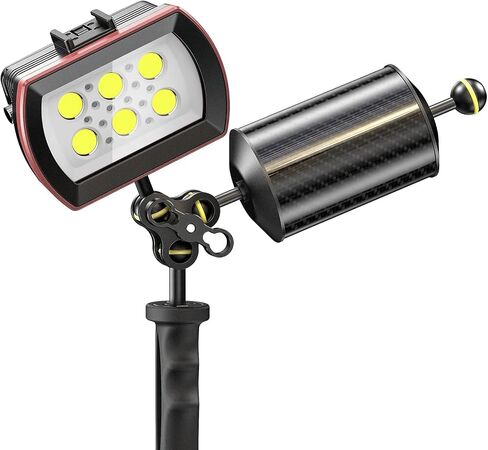 Sea frogs Carbon Fiber Float Arm D60mm, 12'', for Ultralight, Aquatic Arm, Buoyancy Provided 580g, Underwater Camera System Diving Tray Video Light/Strobe GA-8 in Saudi Arabia
