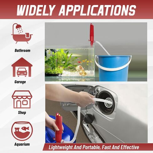 Battery Operated Liquid Transfer Pump - Electric Water Fuel Transfer Pump for Gasoline Diesel Oil, 2.4Gallons per Min, Battery Power Siphon Pump in Saudi Arabia