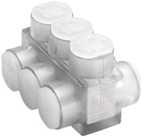 BIBD3502 Aluminum Multiple Tap Connector – Clear Insulated, 2-Port, 2-Sided Entry – 10 AWG to 350 kcmil, Al/Cu Rated in Saudi Arabia