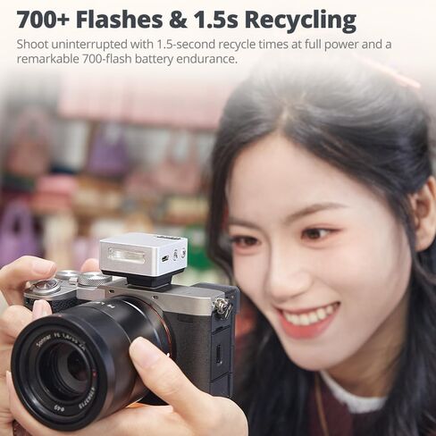 Godox IT20 S IT20S Mini Camera Flash for Sony, TTL Godox Flash,700+ Full Power,1.5s Recycle Time,USB-C Charging, with Magnetic Diffuser & Filter -Black in Saudi Arabia