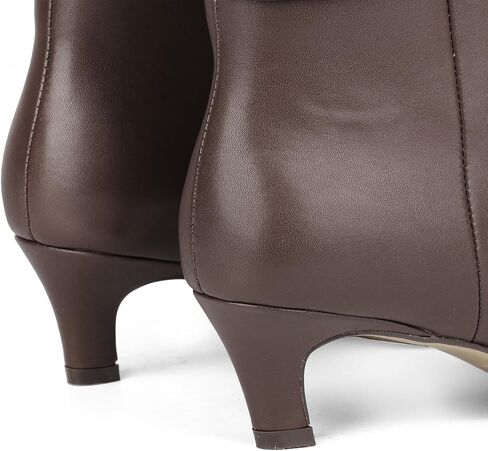KysBloes Knee High Slouch Boots for Women Low Kitten Heel Long Boot Square Toe Fall Slouchy Boots Comfortable Fashion Shoes in Kuwait