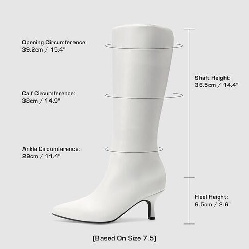 DREAM PAIRS Women's Knee High Kitten Heel Boots Sexy Pointed Toe Fashion Long Tall Boots in Saudi Arabia
