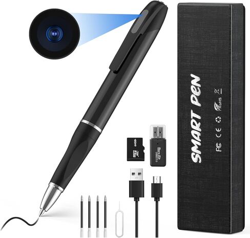 Hidden Camera Mini Camera HD 1080P Pen with 64GB SD Card, No WiFi Needed Small Cam in Saudi Arabia