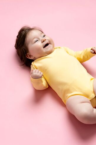 monica + andy Long Sleeve Jack & Jill Bodysuit, Organic Baby Clothes for Girls & Boys, For Preemie, Newborn & Infant in Saudi Arabia