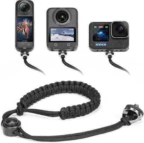 حزام معصم الكاميرا - حزام أمان المسمار العالمي 1/4 "متوافق مع DJI Osmo 360 ، Insta 360 x5/4 ، Action 5 Pro ، Go Pro Hero ، in Kuwait