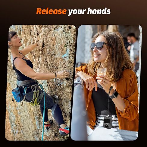 حزام معصم الكاميرا - حزام أمان المسمار العالمي 1/4 "متوافق مع DJI Osmo 360 ، Insta 360 x5/4 ، Action 5 Pro ، Go Pro Hero ، in Kuwait