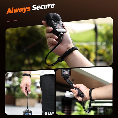 حزام معصم الكاميرا - حزام أمان المسمار العالمي 1/4 "متوافق مع DJI Osmo 360 ، Insta 360 x5/4 ، Action 5 Pro ، Go Pro Hero ، in Kuwait