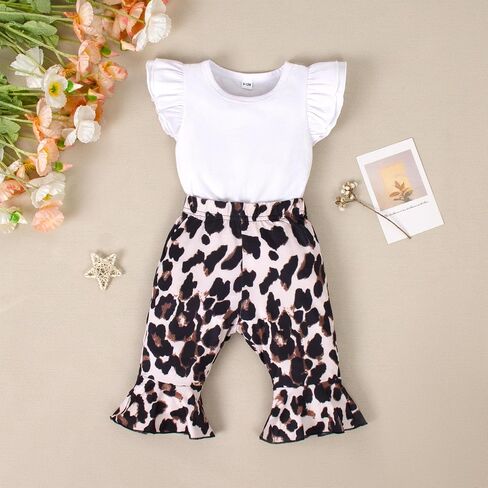 Magic Park 3-24M Infant Girl Short Set Baby Summer Outfits Romper Tops Flared Pants Toddler Girls Holidays Clothing in Saudi Arabia