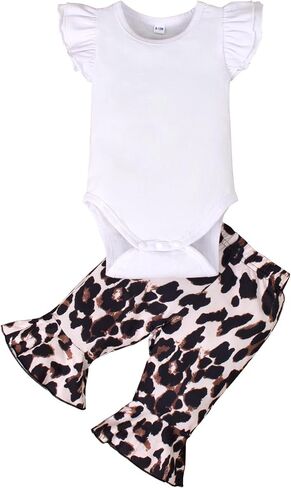Magic Park 3-24M Infant Girl Short Set Baby Summer Outfits Romper Tops Flared Pants Toddler Girls Holidays Clothing in Saudi Arabia
