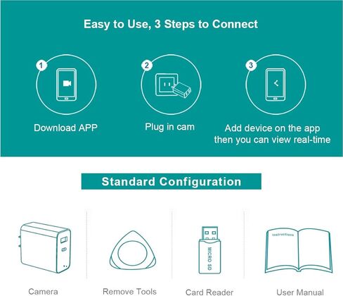 160 ° زاوية واسعة 4K HD Charger كاميرا مع الكشف عن الحركة ، والتحكم عن بُعد APP و 24/7 Continuou. in Saudi Arabia