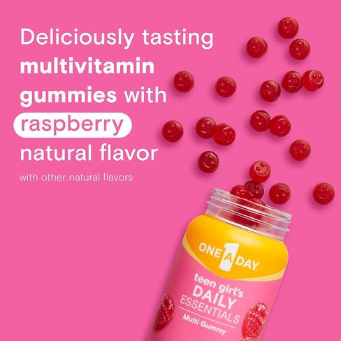 One A Day Teen for Her Multivitamin Gummies, Gummy Multivitamins with Vitamin A, C, D, E and Zinc for Immune Health Support, Physical Energy & more, 150 Count in Saudi Arabia