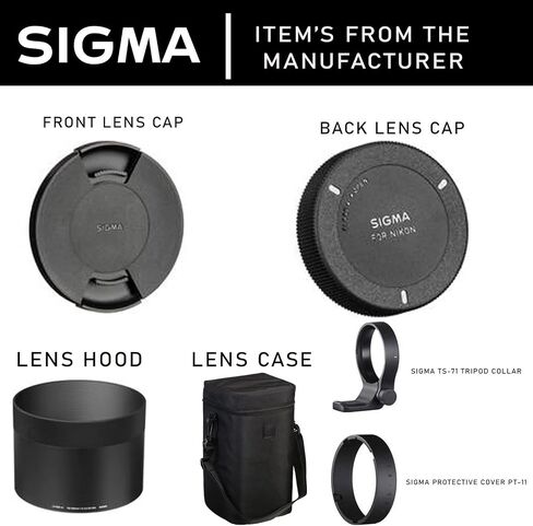 Sigma 150-600mm f/5-6.3 DG OS HSM Contemporary Lens for Nikon F + 64GB Sandisk Ultra SD Card (Deluxe Bundle) with Accessories in Saudi Arabia