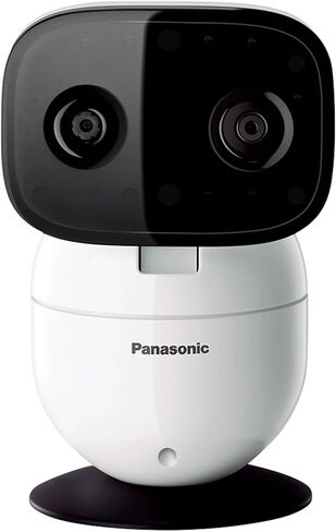 Panasonic Baby Monitor with Camera and Audio, 3.5" Color Video, Extra Long Range, Secure Connection, 2-Way Talk, Soothing Sounds, Remote Pan, Tilt, Zoom - 1 Camera - KX-HN4101W (White) in Saudi Arabia