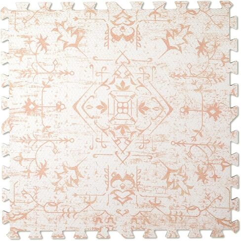 Extra Large Baby Play Mat - 4FT x 6FT Foam Puzzle Floor Mat for Kids & Toddlers (Persia Rhombic Pattern) in Kuwait