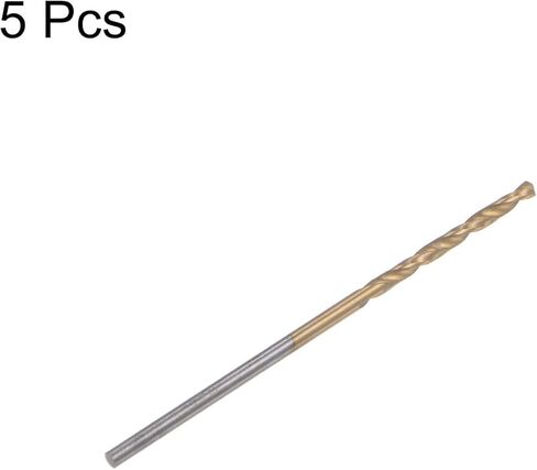 #Uus 5pcs 1.3mm Titanium M42 High Speed ​​Steel 8 ٪ Cobalt HSS Twist Drill Bits in Kuwait