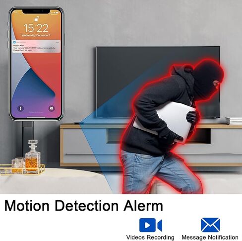 Wi-Fi Mini Camera مع التحكم في تطبيق الهاتف 1080p HD اللاسلكي الكاميرات اللاسلكية مع عمر بطارية لمدة 20 ساعة ، واكتشاف الحركة ، والرؤية الليلية (B-Y2) in Saudi Arabia