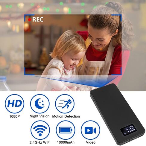 Wi-Fi Mini Camera مع التحكم في تطبيق الهاتف 1080p HD اللاسلكي الكاميرات اللاسلكية مع عمر بطارية لمدة 20 ساعة ، واكتشاف الحركة ، والرؤية الليلية (B-Y2) in Saudi Arabia