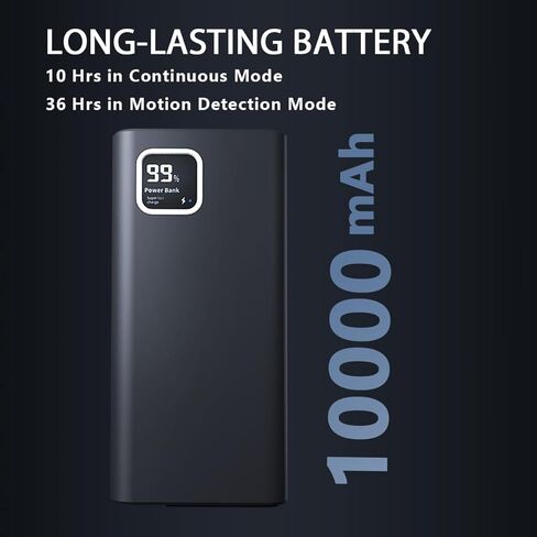 PowerBank مع كاميرا 2K وكاميرا 2 في 1 والشاحن ، Vision HD Light Vision ، كاميرا أمان مع الكشف عن الحركة 64 جيجابايت SD in Kuwait