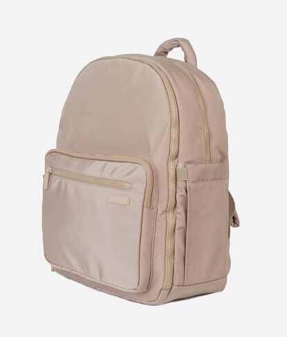 FAWN DESIGN Nylon Diaper Bag Backpack with Changing Pad, Beige Backpack Diaper Bag with 11 Interior and 5 Exterior Pockets, Padded and Adjustable Straps for All Day Comfort, 16x13x7 inches in Saudi Arabia