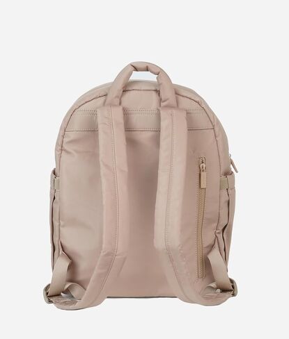 FAWN DESIGN Nylon Diaper Bag Backpack with Changing Pad, Beige Backpack Diaper Bag with 11 Interior and 5 Exterior Pockets, Padded and Adjustable Straps for All Day Comfort, 16x13x7 inches in Saudi Arabia