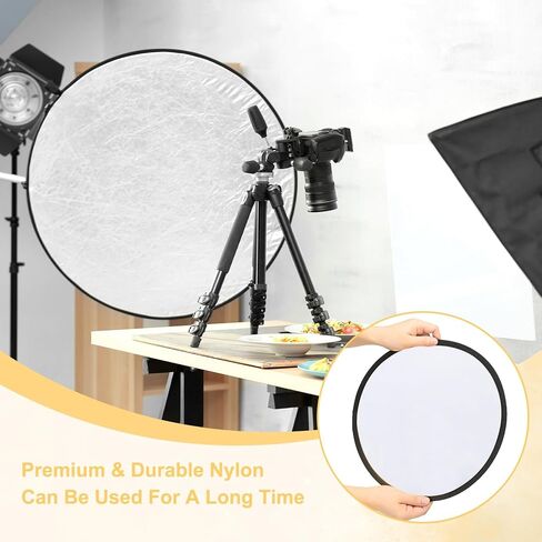 PATIKIL 31"/80cm Reflector Photography, 5 in 1 Collapsible Light Reflector with Bag Multi-Disc Light Diffuser for Studio Outdoor, Multicolor in Saudi Arabia