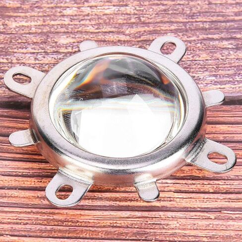 44mm Optical Glass Lens 50mm Reflector Collimator Cup Fixed Bracket Fixed Bracket for 20W-100W LED Lights - High Transmittance, Temperature Resistant, Easy Installation(60°) in Saudi Arabia