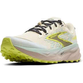 Brooks Women’s Cascadia 19 Mountain Trail Running Shoe - Coconut/Misty Blue/Ebony - 9 Wide in Kuwait