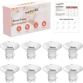 8pcs 16mm تم ترقية الحافة المطورة المتوافقة مع Momcozy M9/M6/M5/V1 Pro/V2 Pro/S12 Pro ، ملاءمة لضخات الأطياف/الميلا in Kuwait