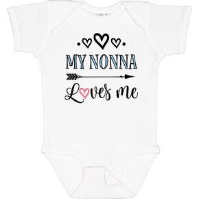 inktastic My Nonna Loves Me Girls Baby Bodysuit in Saudi Arabia