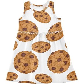 Summer Girl Dress Casual Dress Sleeveless Toddler Outfits Clothes in Kuwait