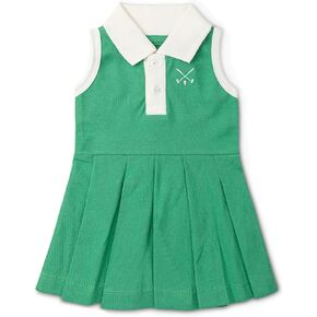 MONICA + ANDY Pleated Tennis Dress, Size 12-18 Months, Golf Days, 100% Organic Baby Clothes for Girls and Boys, Sustainable Super Soft Fabric, Sizes for Newborn, Infant, Toddler & Kids in Saudi Arabia
