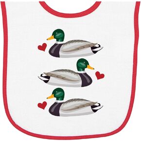 Inktastic Mallard Ducks Baby Terry Cloth Bib in Kuwait
