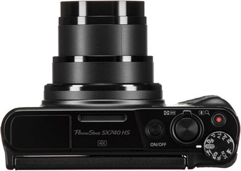 Canon Powershot SX740 HS Digital Camera (Black) + 64GB Memory + Stabilizing Grip + Software Pack +More (Value Bundle) (Renewed) in Saudi Arabia